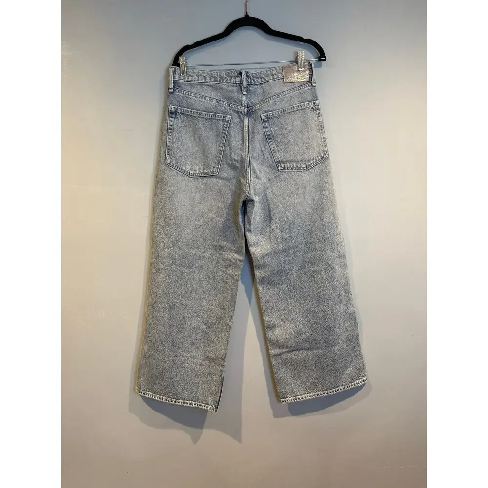 Rag & Bone New York High-Rise Ankle Wide Leg Jeans – Size 29 - Picture 2 of 6
